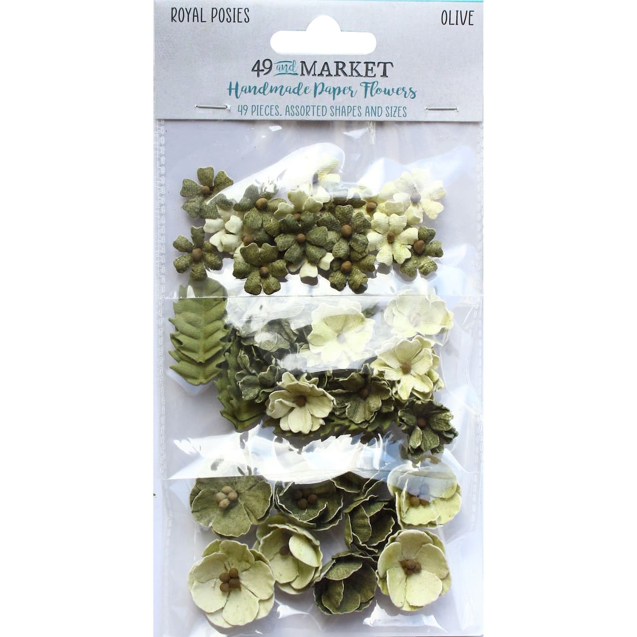 49 And Market Royal Posies Olive Paper Flowers